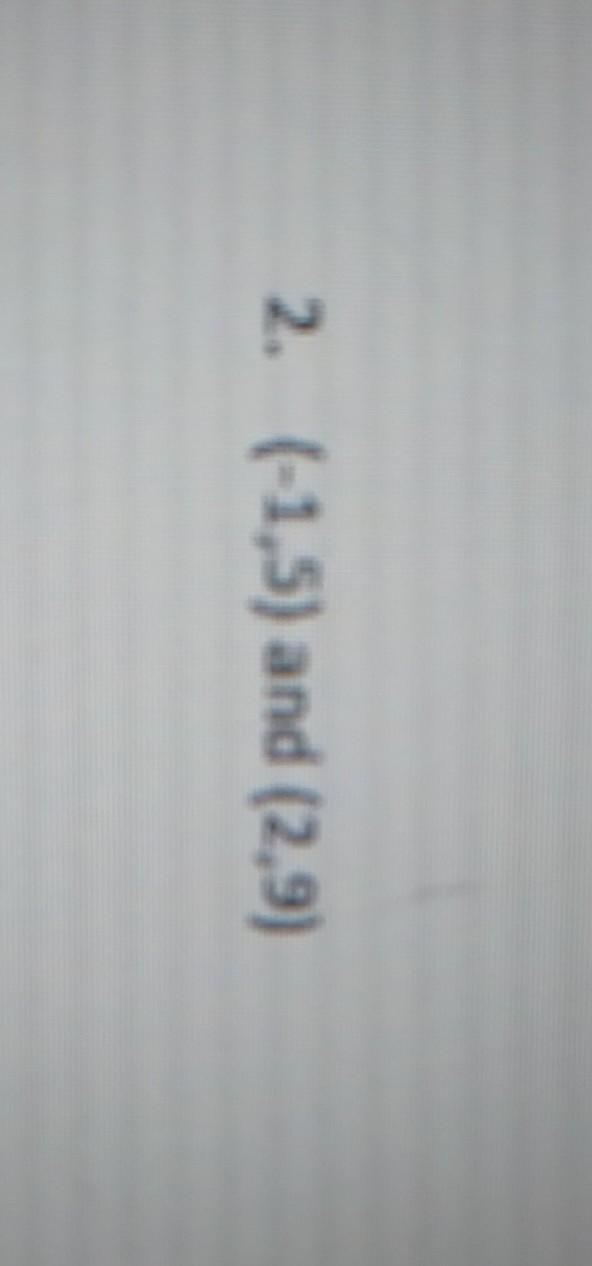 Use this formula to complete the distance between the following points-example-1