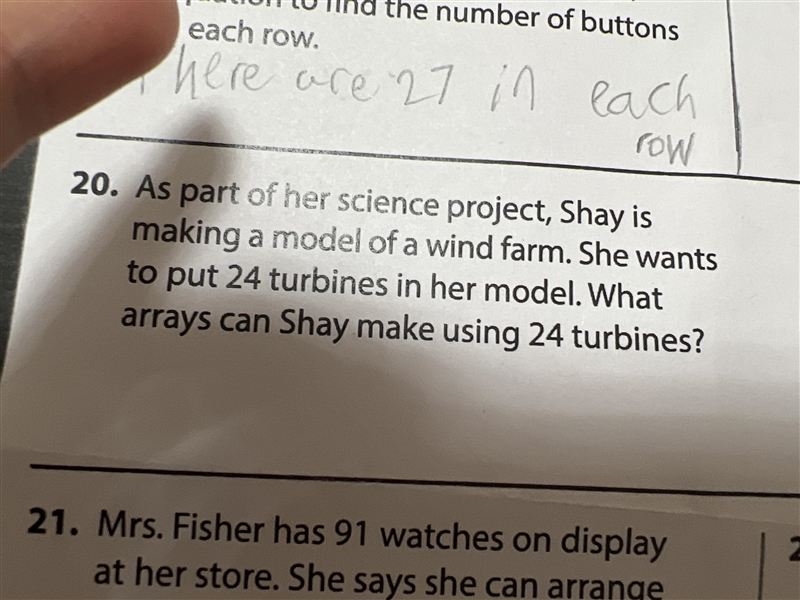 As part of her science project , Shay is making a model of a wind farm.She wants to-example-1