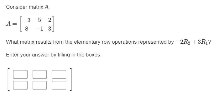 What matrix results from the elementary row operations represented by-example-1