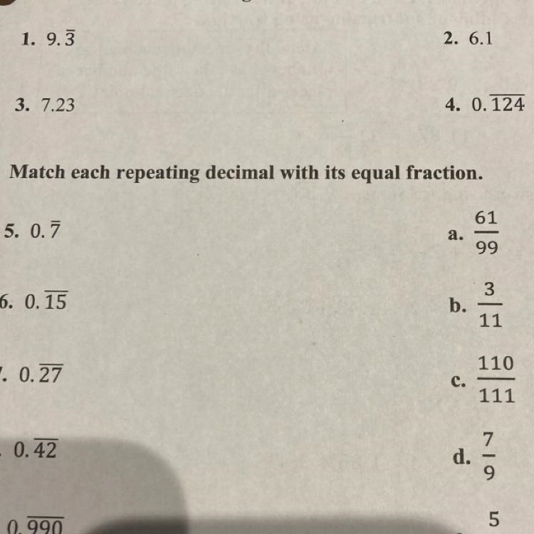 Label each of the following decimals with the term: terminating decimal or repeating-example-1