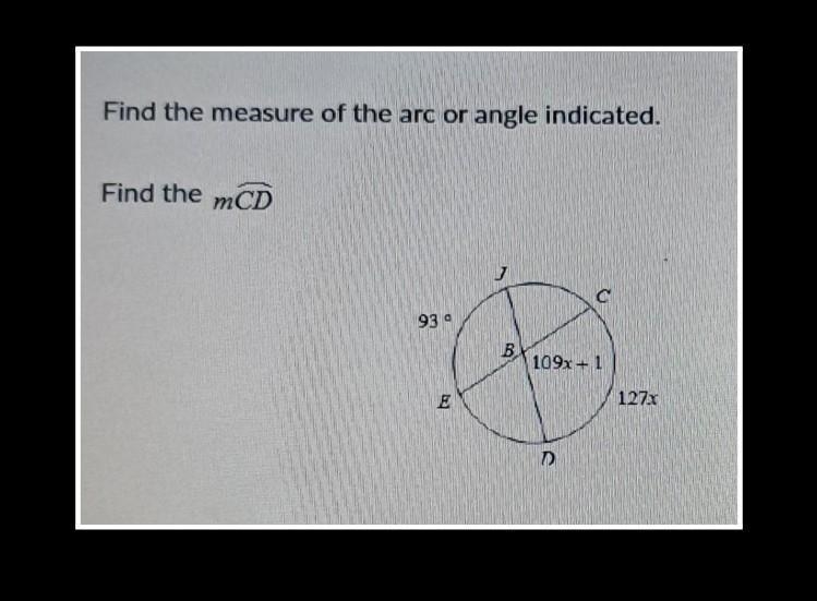 pls help! Find the measure of the arc or angle indicatedFind the measure of mCDa) 35°b-example-1