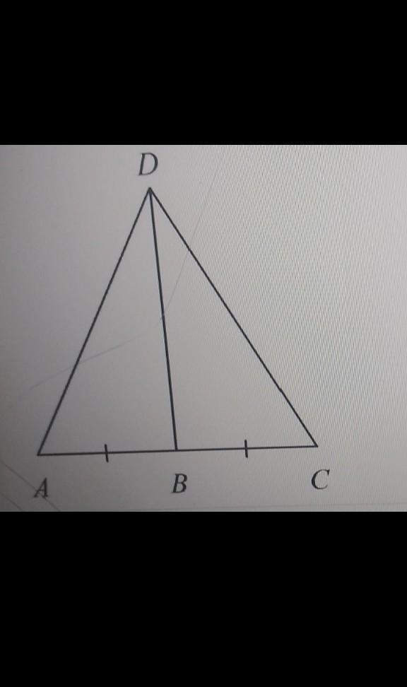 If DBC = 90° what is the relationship between AD and CD?-example-1