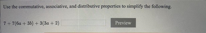 Use the commutative, associative, and distributive properties to simplify the following-example-1