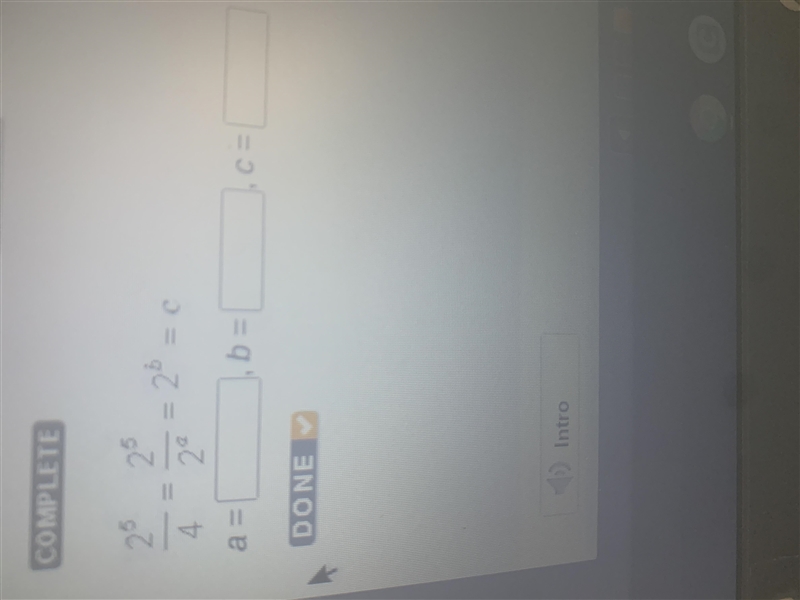 2^5= 2^5 = 2b = C 4 2a.-example-1