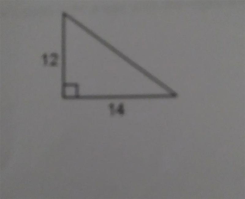 Find the length of the unlabeled side. two sides are 12 and 14 .-example-1