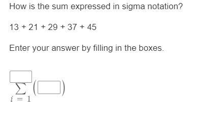 HELP PLEASE WITH SIGMA NOTATION!!!!! PLEAASE-example-1