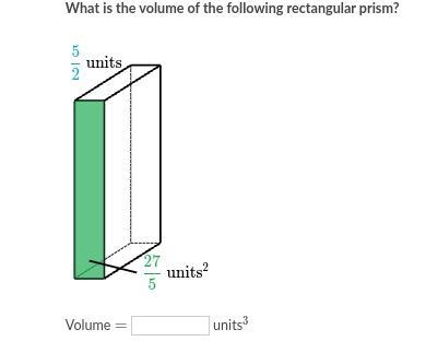 What is the volume of the following rectangular prism? Volume =____ units^3-example-1