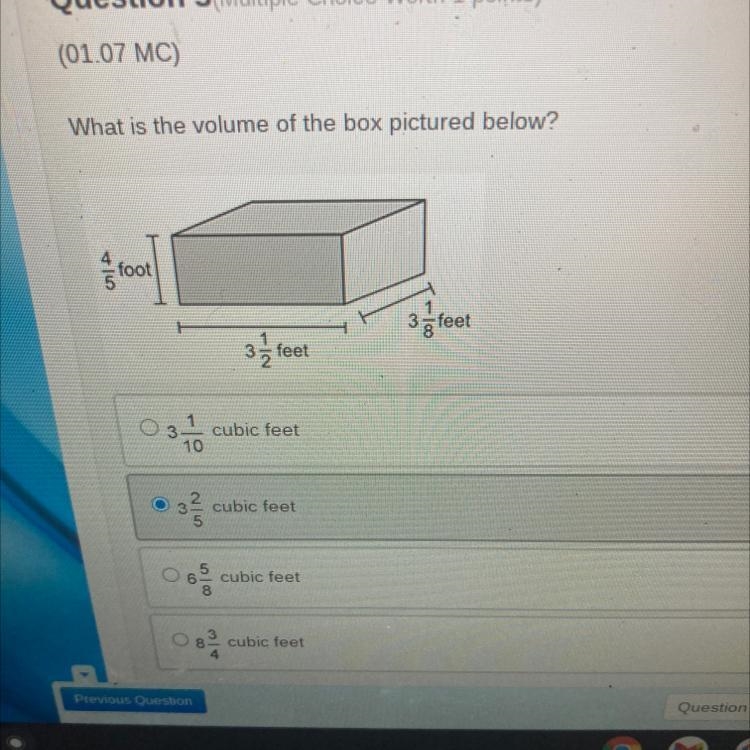 What is the volume of the box pictured below it’s a box and it has 54 for 4/5 and-example-1