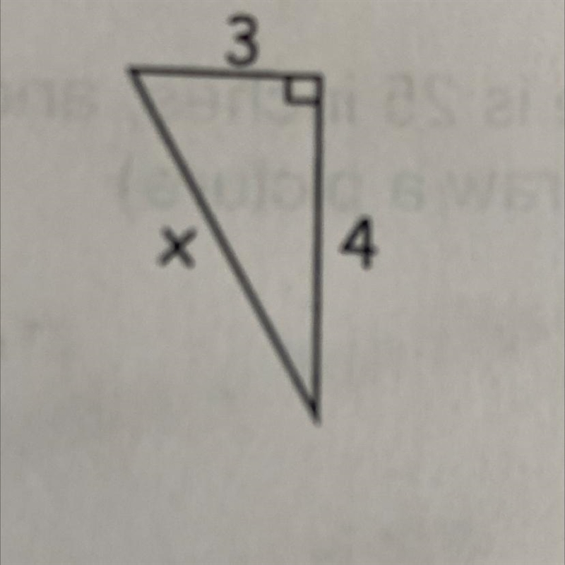 Find each of the missing sides of the right triangles using Pythagorean Theorem1.2.-example-1