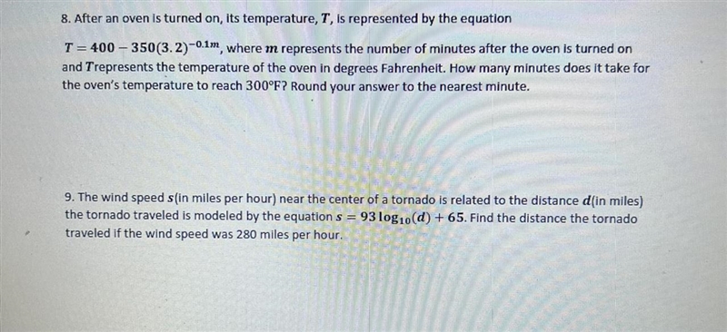 9. The wind speed sin miles per hour) near the center of a tornado is related to the-example-1