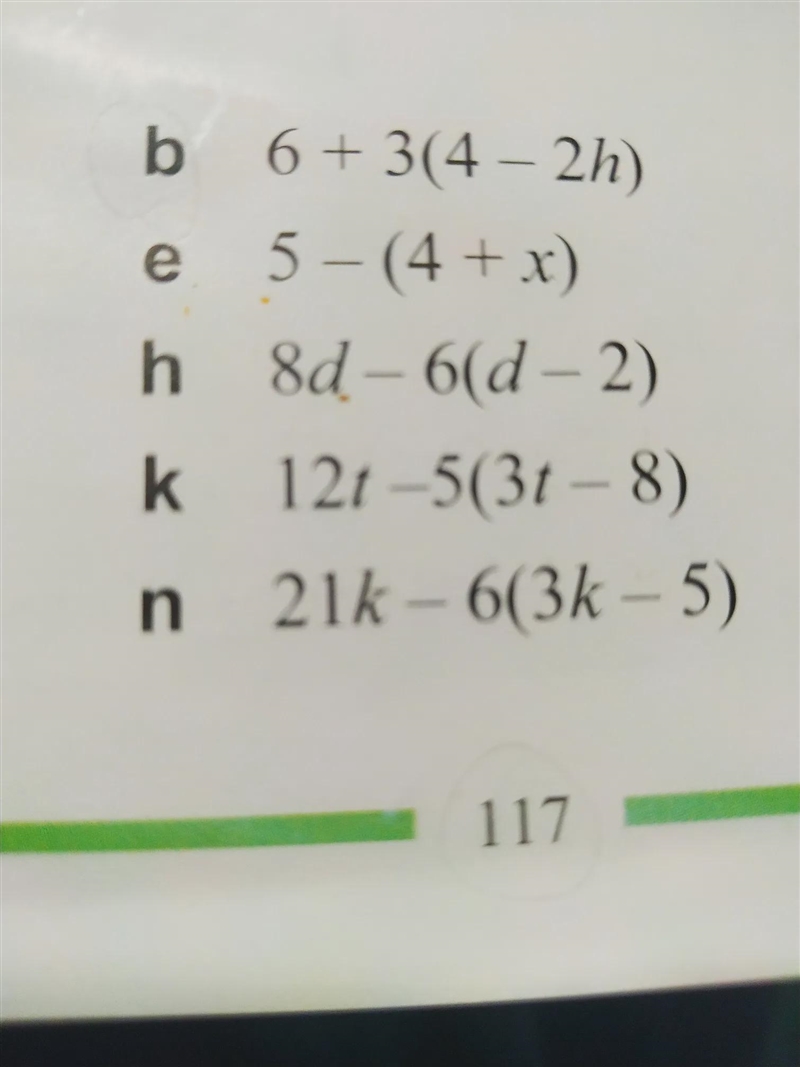 Please give full instructions to this question. 12t - 5(3t - 8)-example-1