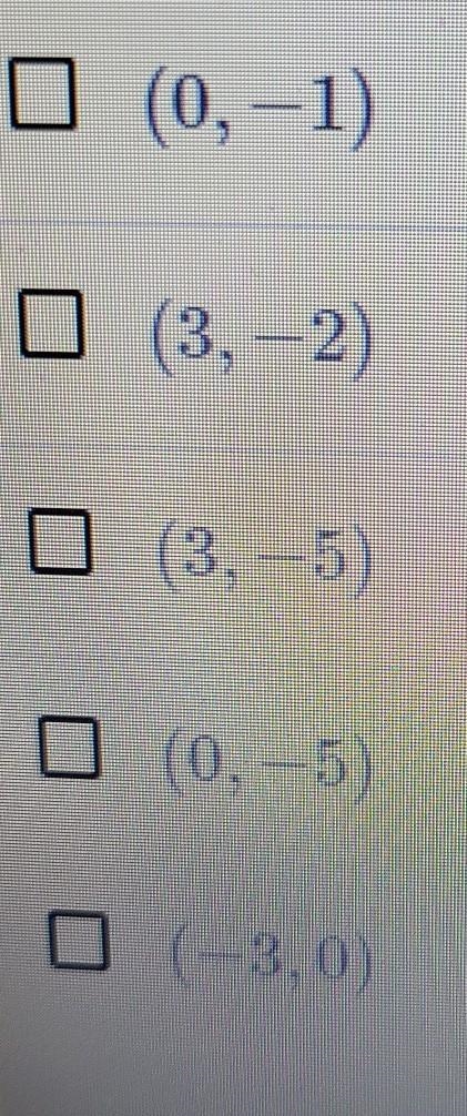 use the graph to determine which the ordered pair is a solution of the equation y-example-1