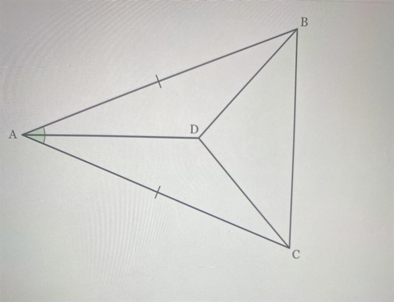 Given: AB ≅AC and ∠BAD ≅ ∠CAD. Prove ∠DBC ≅ ∠DCB.-example-1