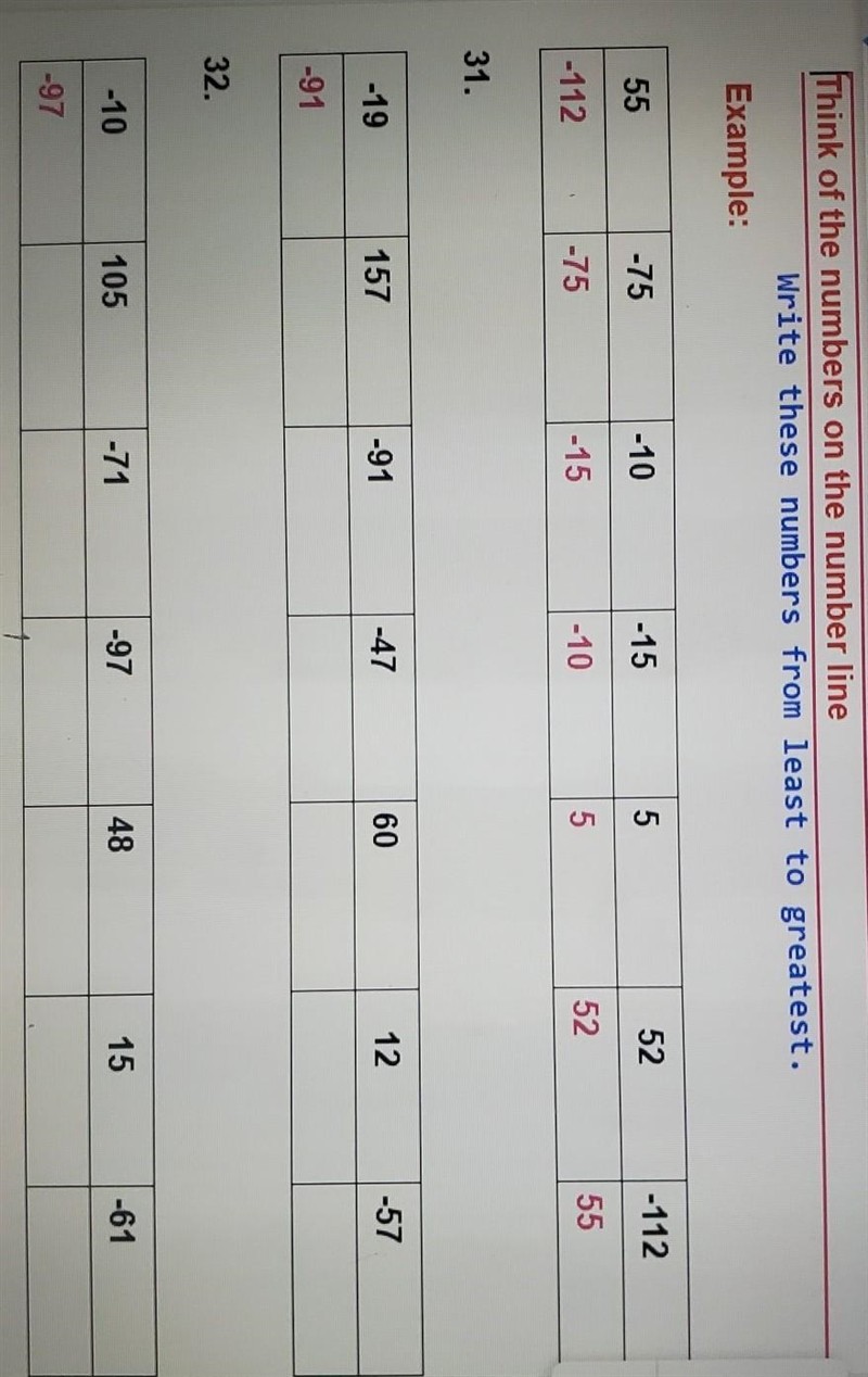 14 5 6 Think of the numbers on the number line Write these numbers from least to greatest-example-1