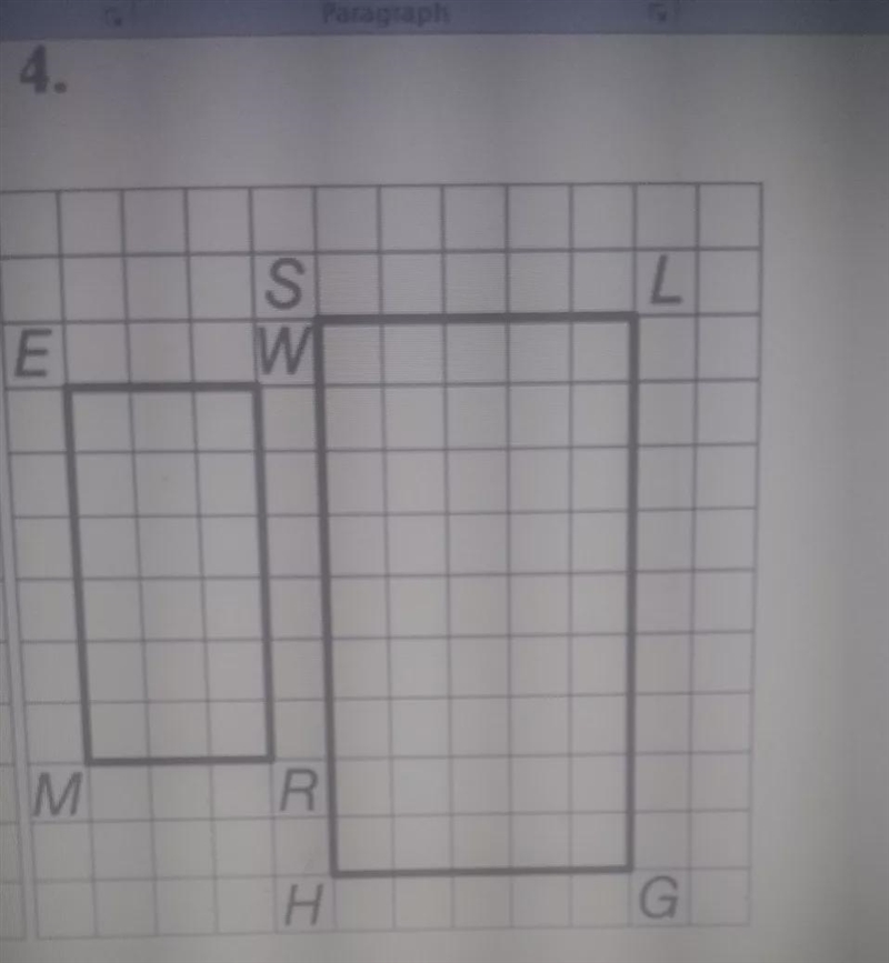 Determine if the two figures are similar by using transformations. explain your reasoning-example-1