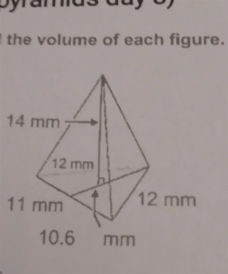 I need to know what numbers to use to find the volume. Can you answer this one as-example-1