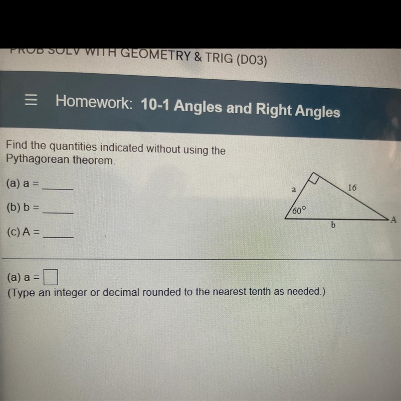 Find the quantities in the photo find a, B, and A.Type in integral or decimal rounded-example-1