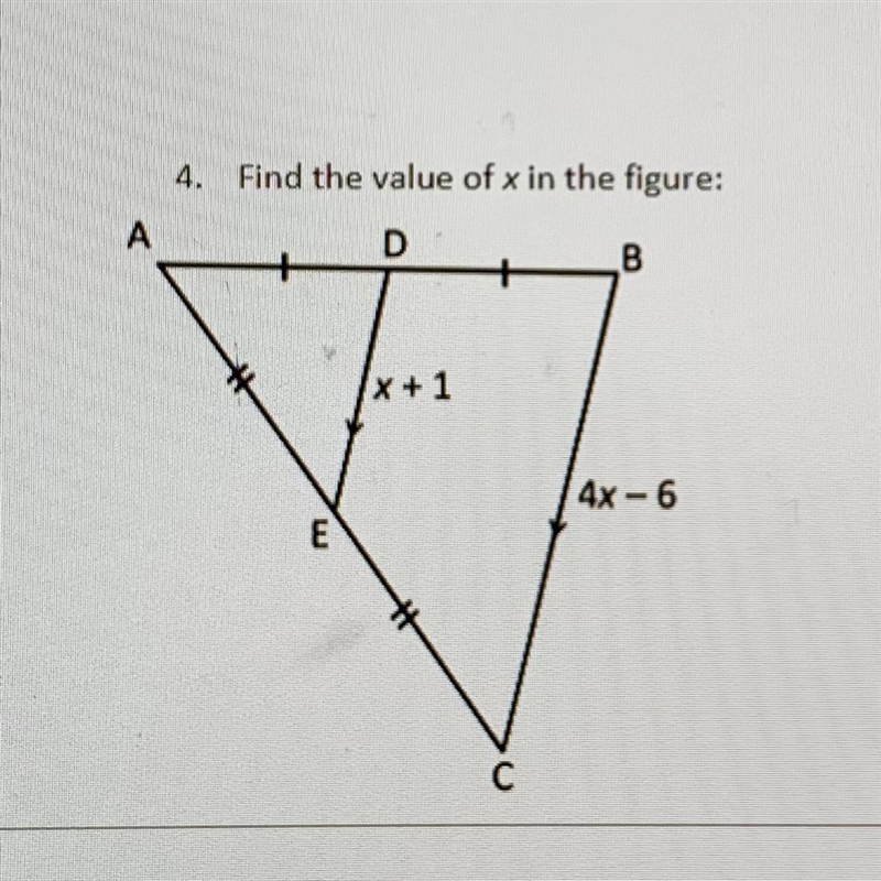 HELPPP PLSSS Find the value of x in the figure:-example-1