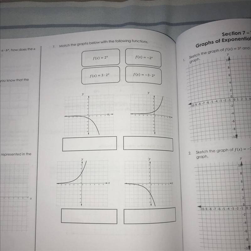 7. Match the graphs below with the following functions.f(x) = 24f(x) = -2%f(x) = 3-22f-example-1