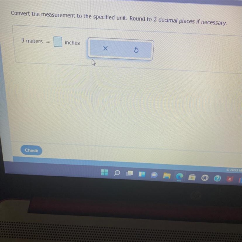 Convert measurement to specified unit round to 2 Decimal places if necessary-example-1