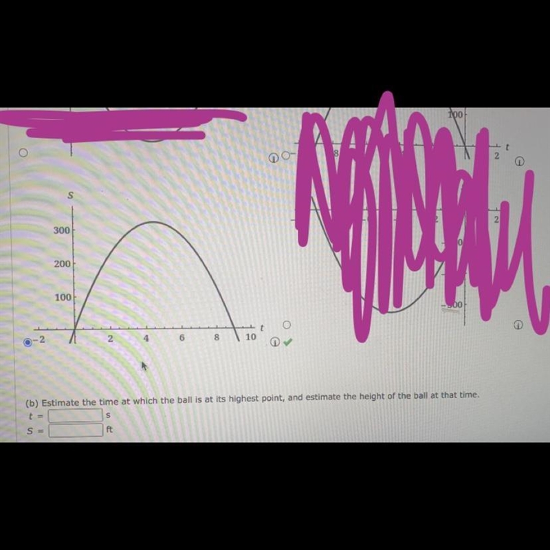 Please help me with this question .GIven the equation:S = 144t - 16t^2-example-1