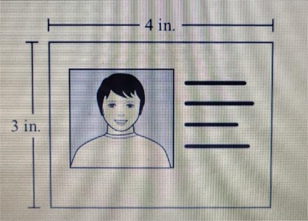 In the diagram below, the dimensions of a student ID card are shown rounded to the-example-1