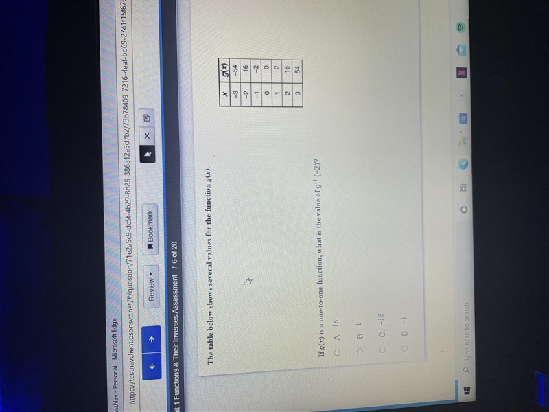 What is the value of g1(-2)-example-1