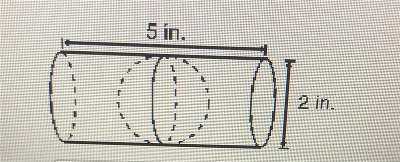 A sphere fits snugly inside a right cylinder as shown below. Find the volume lying-example-1