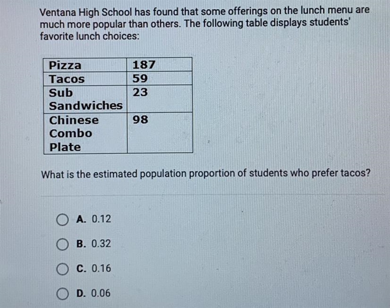 Ventana High School has found that some offerings on the lunch menu aremuch more popular-example-1