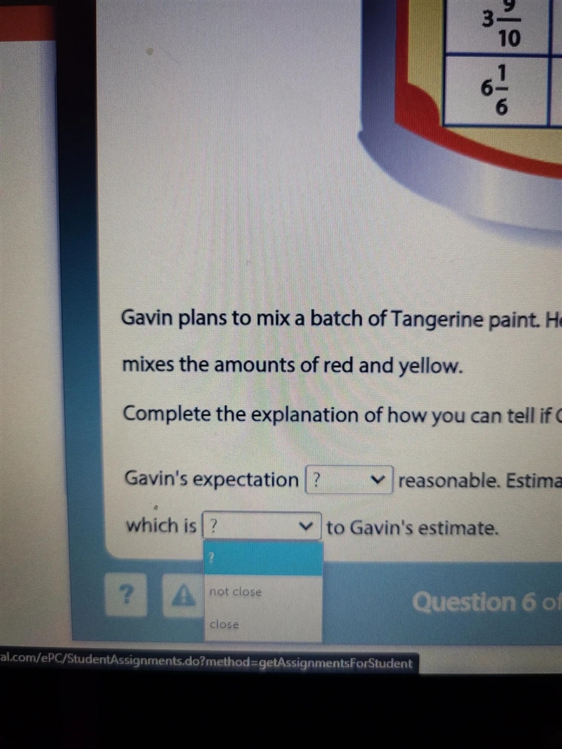 which is ? to Gavin estimateOption for the first tab: isis notEnter numeric answers-example-3