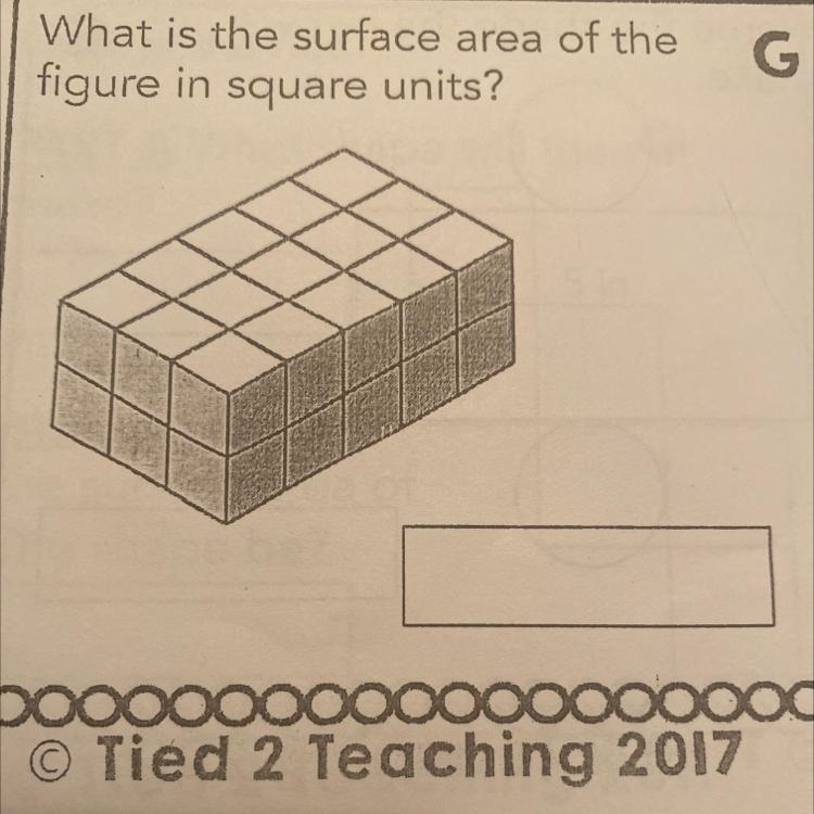 What is the surface area of the figure in square units?-example-1