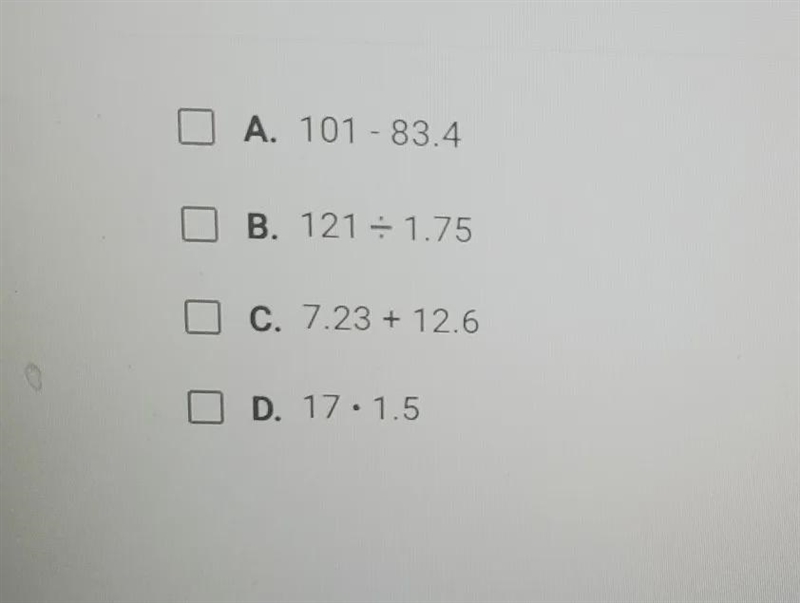 Which of the following expressions will produce an answer with threesignificant figures-example-1