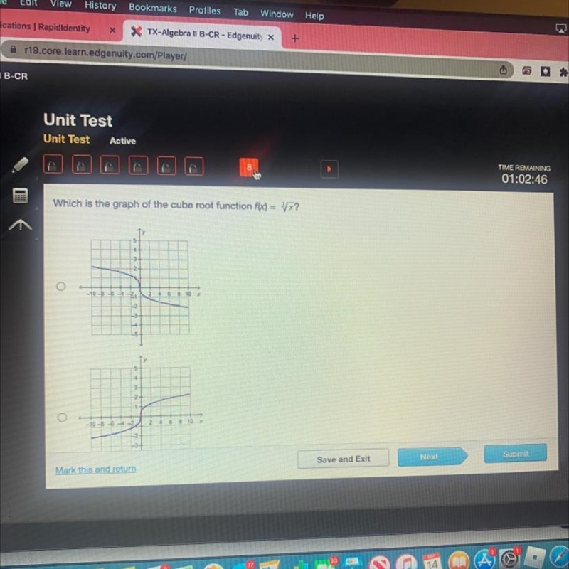 Which is the graph of the cube root function f(x) = ^3√x-example-1