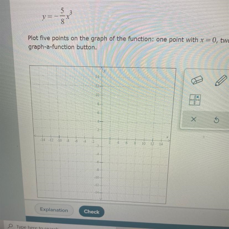 Plot five points on the graph of the function:one point with x=0, two points with-example-1