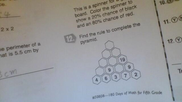 Find the rule to complete the pyramid.-example-1