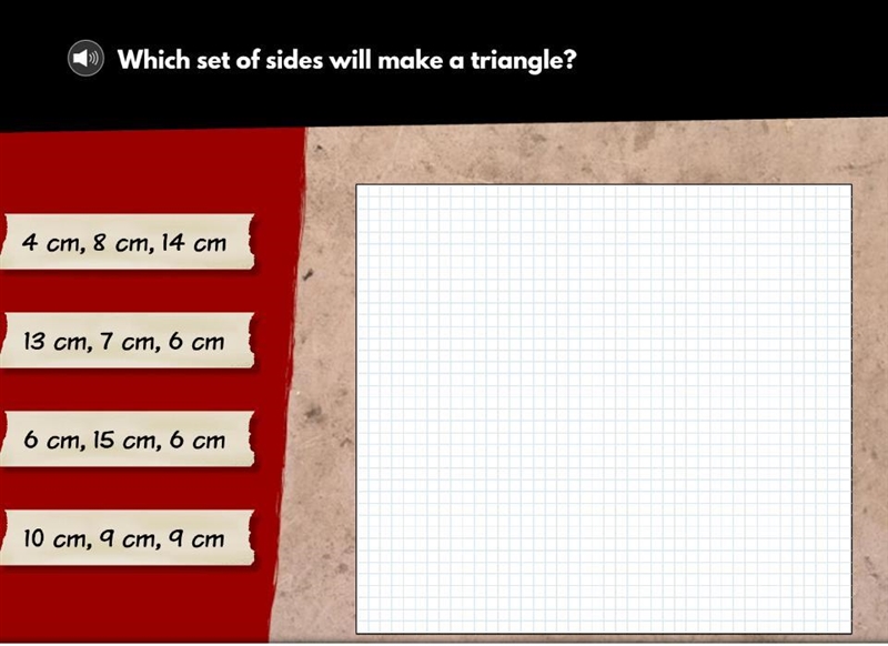 Which sides can make a triangle the question is in the photo-example-1