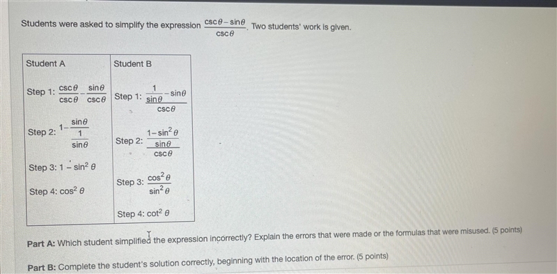 Students were asked to simplify the expression… The rubric and question is attached-example-1