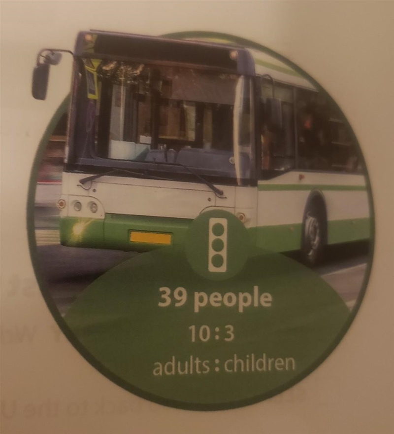 There are 39 people on a city bus. The ratio of adults to children is 10 : 3. At the-example-1