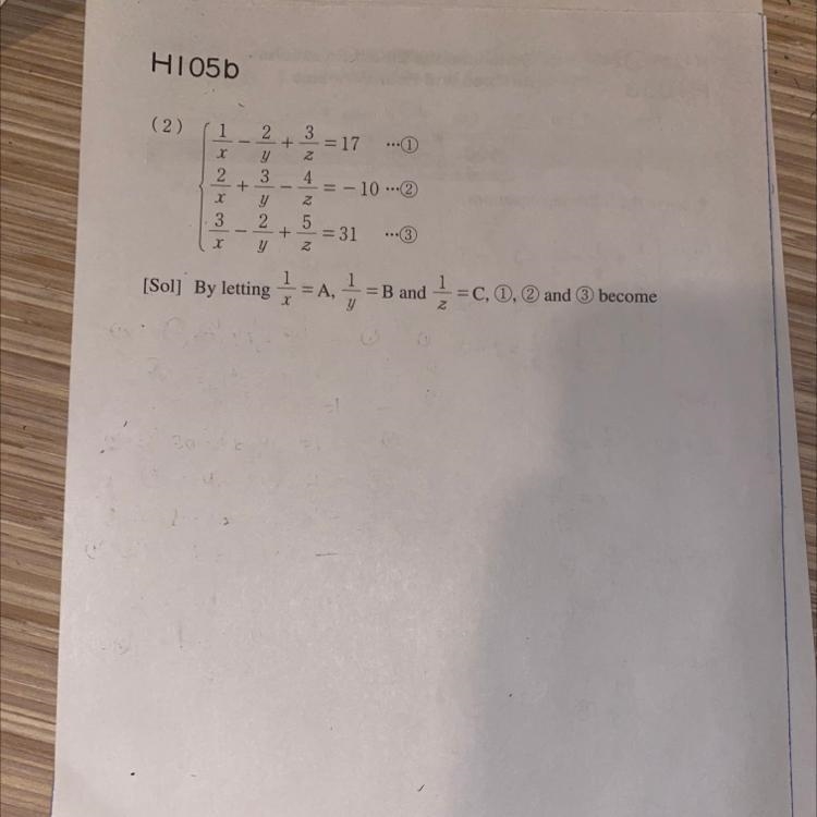 HELP!Use elimination method to solve the system of equations please fast-example-1