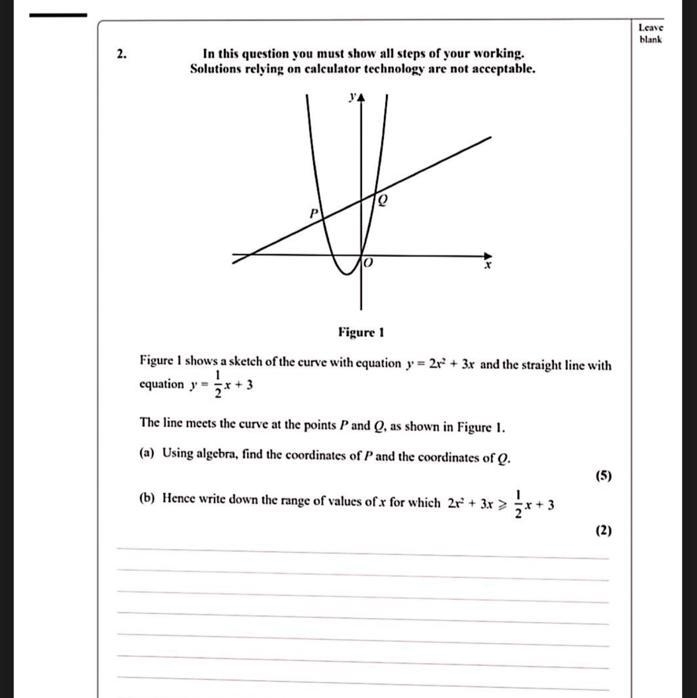 2. In this question you must show all steps of your working. Solutions relying on-example-1