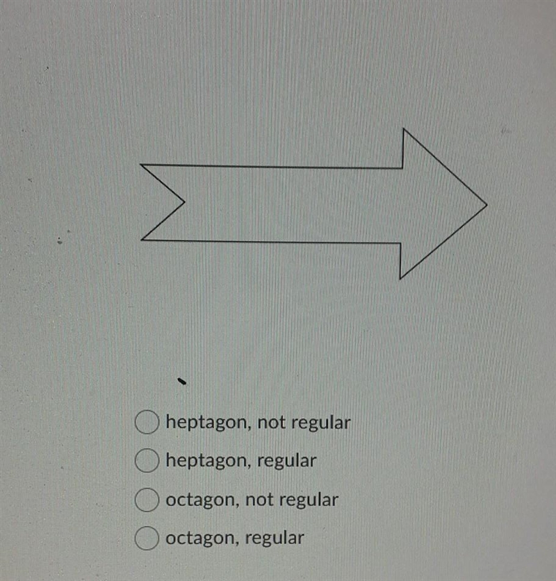 Classify the polygon by its number of sides. does the polygon appear to be regular-example-1