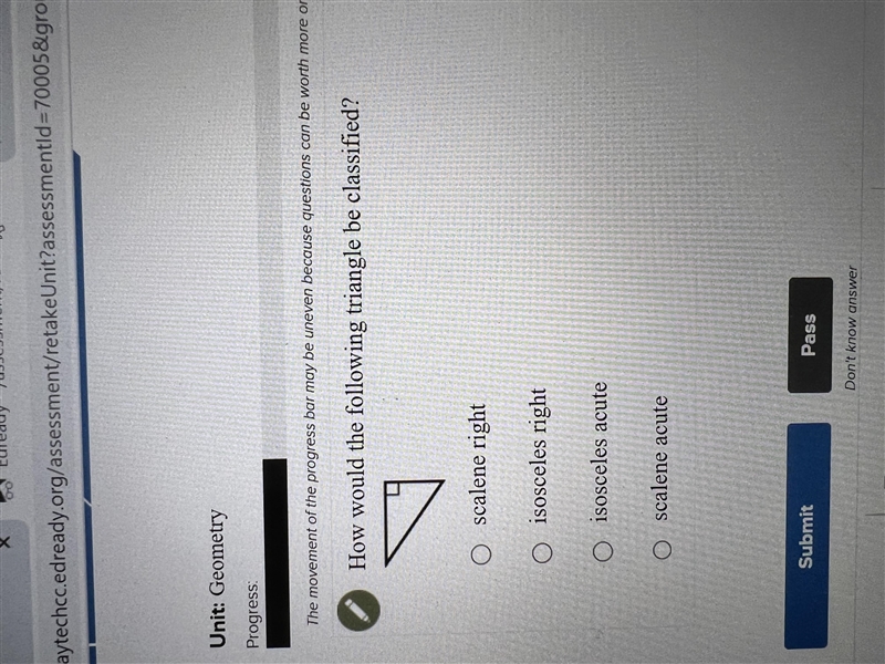 How would the following triangle be classified?-example-1