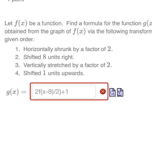 What am I doing wrong? The red box is what I put but it says it’s wrong-example-1