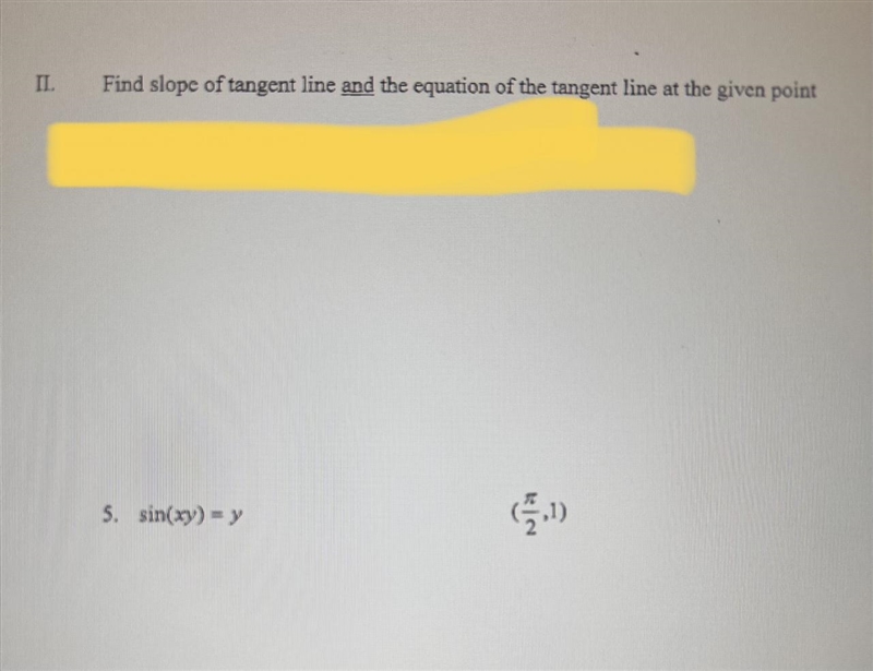 It’s implicit differentiation problem into finding the tangent line for the given-example-1