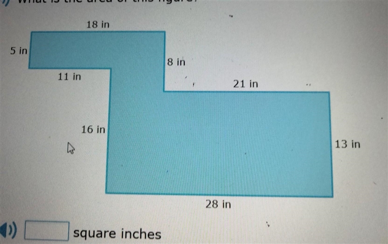 Part 13. What is the area of this figure? NO LINKS!!!​-example-1