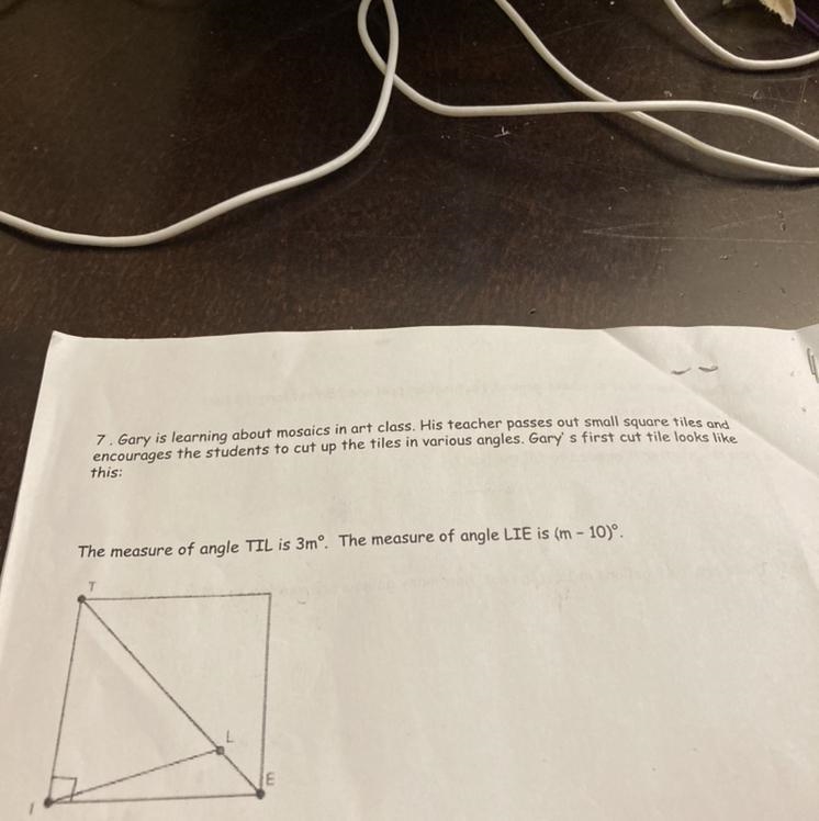 Can you please help meThe equation relating angle TIL and angle LIE-example-1