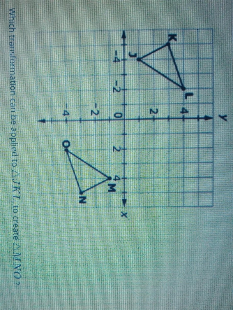 Help and thank youA) a clockwise rotation of 180 about the originB) a clockwise rotation-example-1