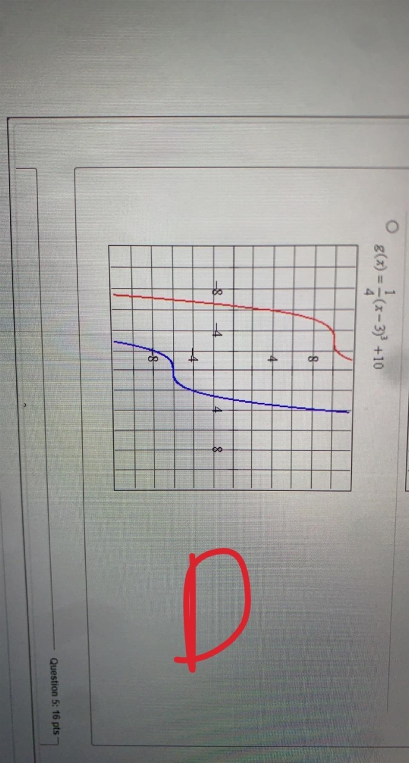 I need help with this question please. The first graph is option A-example-2