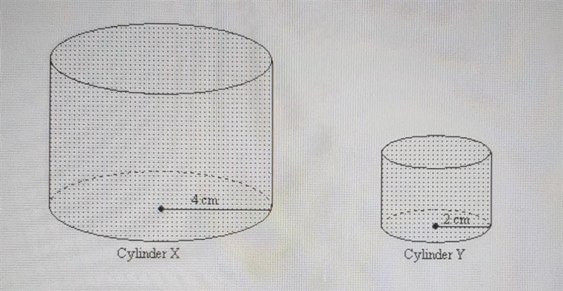 Cylinder X and Cylinder Y are similar. The volume of Cylinder Y is 89 cm3. Find the-example-1