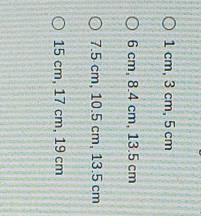 NOP has side lengths 5cm, 7cm and 9cm. If NOP is similar to RST, which of the following-example-1